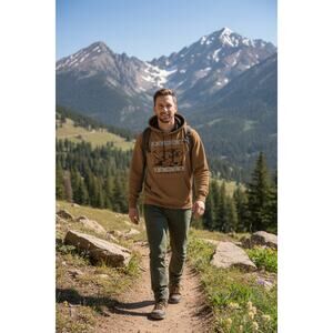 Prairie Mountain Estes Park Men's XL Hoodie Brown